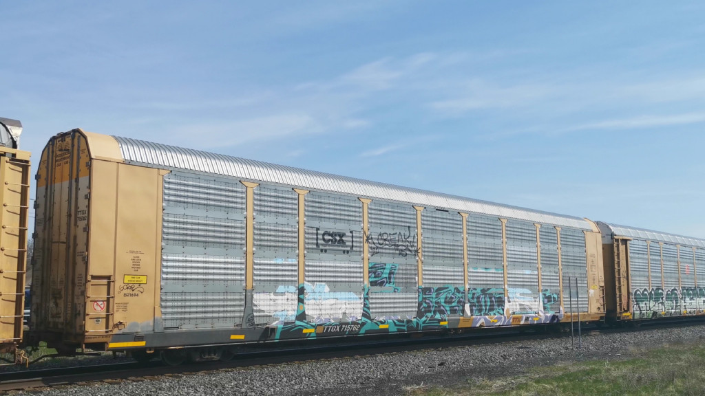 CSX B21694 (Body) TTGX 715762 (Flat)